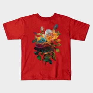 Painted Roses Kids T-Shirt